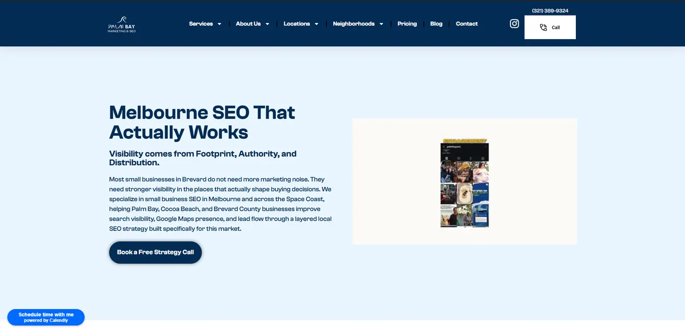 Marketing agency website